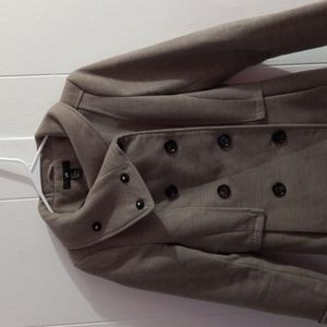 H&M beige peacoat size 4